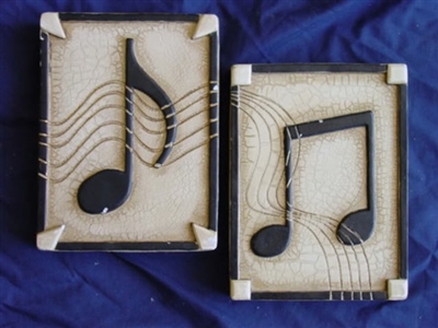 Music Notes Plaster Concrete Mold 7025