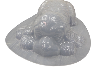 Dog Laying Plaster or Concrete Mold 7099