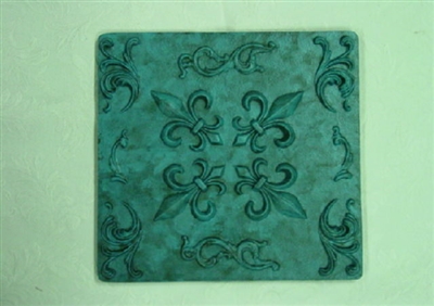 Fleur De Lis stepping stone concrete Mold 7137