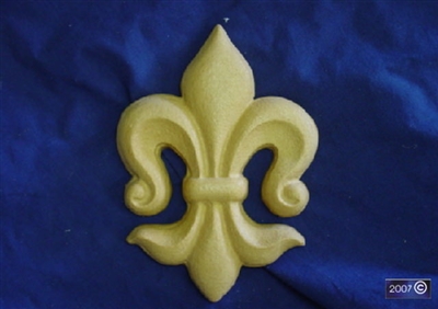 Fleur De Lis Plaster or Concrete Mold 7186