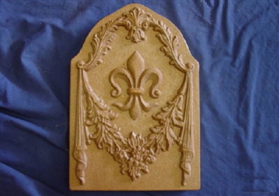 Fleur De Lis Plaster or Concrete Mold 7189