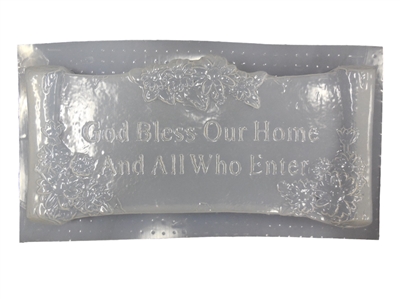 God Bless Our Home concrete mold 7218