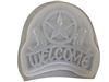 Cowboy welcome concrete mold 7221