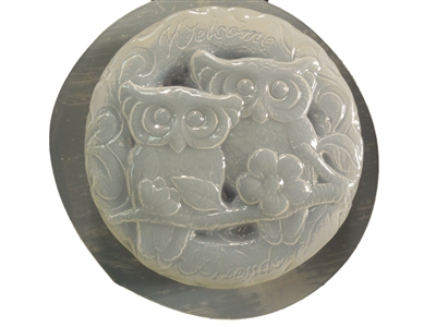 Owls plaster or concrete Mold 7244