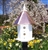 Our post mount 2 Story Bungalow Bird House is lovely on a post in your garden. The copper roof adds to the beauty. Will patina over time