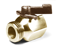 precision brass shutoff valve. USA Made, highest quality allows you to control the flow of water