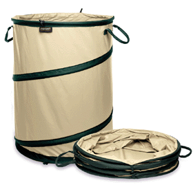 Our 10 gallon kangaroo bag is the perfect sized tote to do small garden and yard clean up