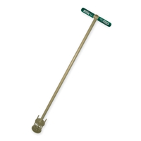 Long handled weed pulling tool