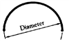 25" Diameter Peacock Support Arm (Half-Circle)