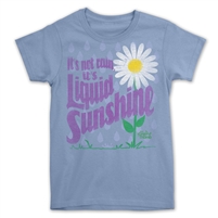 light blue liquid sunshine T-shirt for gardeners.