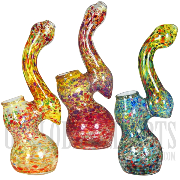 BU-532 7" Bubbler + Gold Fume + Color Frit