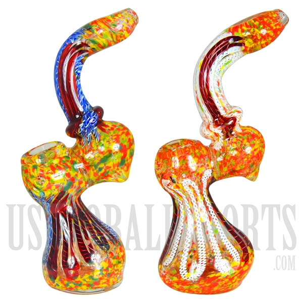 BU-536 6.5" Bubbler + Color Frit + Color Lines