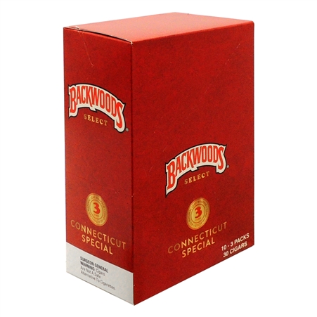 BW-102-CS Backwoods | 10 Packs | 3 Cigars | Connecticut Special