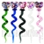 CA-40 5" Confetti Heart Twisted Glass Dabber. Comes in different colors assorted.