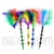 CA-42 10" Feather Glass Dabber. Comes in 5 different colors assorted.