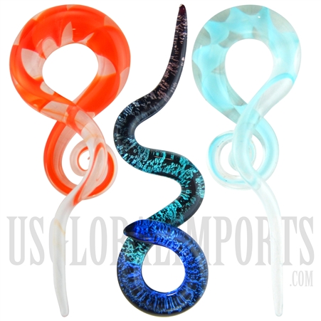 CA-93 4" Snake Glass Dabber. 3 Colors