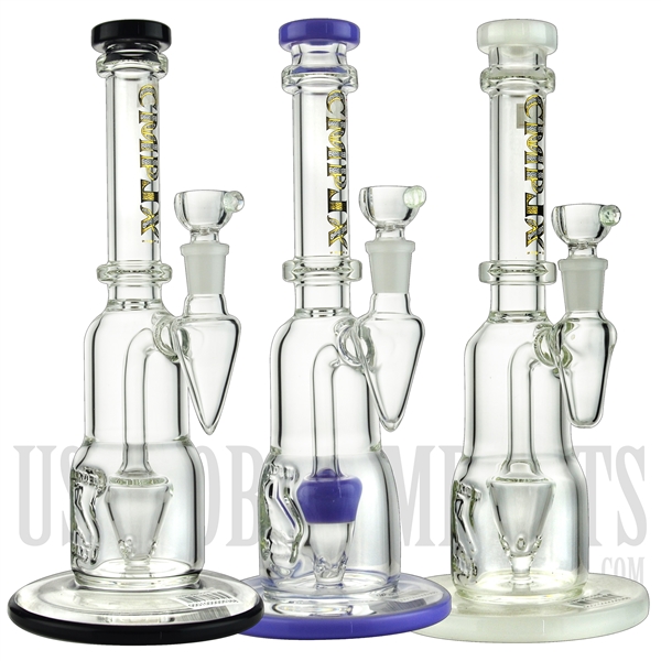 CMPLXRCONE 11" Stemless + Cone Showerhead + Color + CMPLX Water Pipe