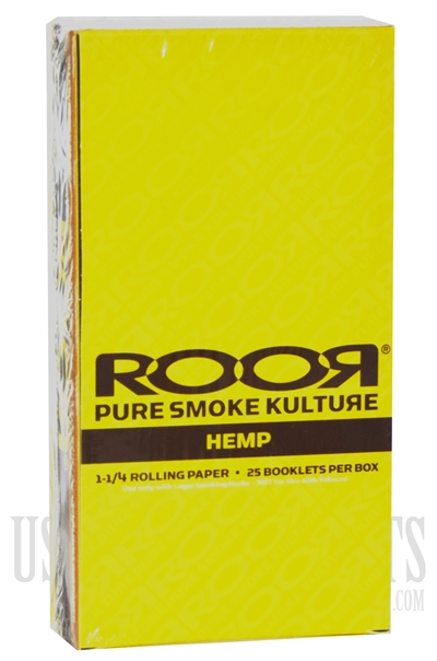 CP-103 1-1/4 Hemp Rolling Paper by ROOR. 25 Booklet Box