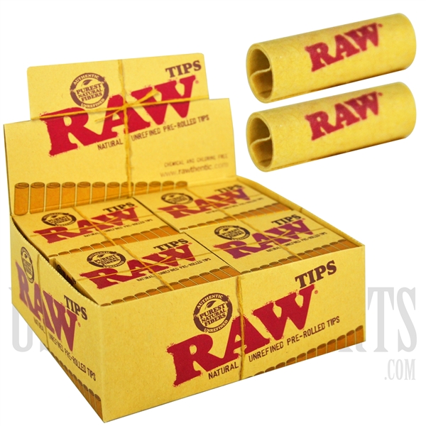 CP-127 RAW Pre-Rolled Tips | 20 Per Box | 21 Tips Each