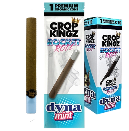 CP-192-DM Crop Kingz | Rocket Roll | 1 Premium Cones | 15 Pouches | Dyna Mint