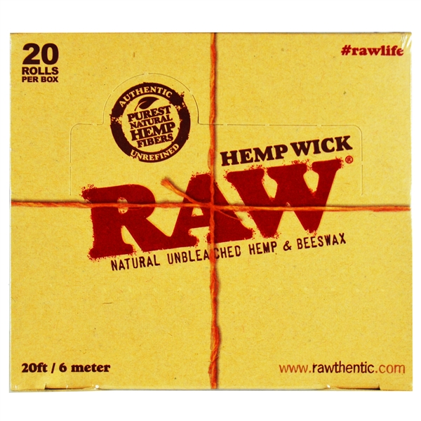 CP-239 RAW Hemp Wick | 20FT / 6 Meters | 20 Rolls