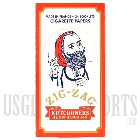 CP-32 Zig-Zag Kutcorners | 1 1/4 Size | Cigarette Paper | 24 Booklets