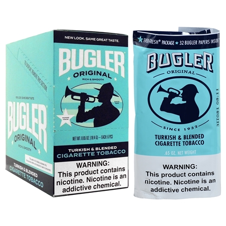 CP-328 Bugler Cigarette Tobacco | .65oz. x 6 Pouches | Original