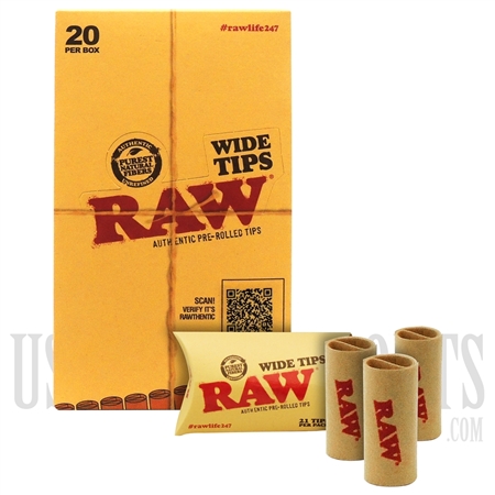 CP-522 RAW Wide Tips | 20 Per Box | 21 Tips Per Pack