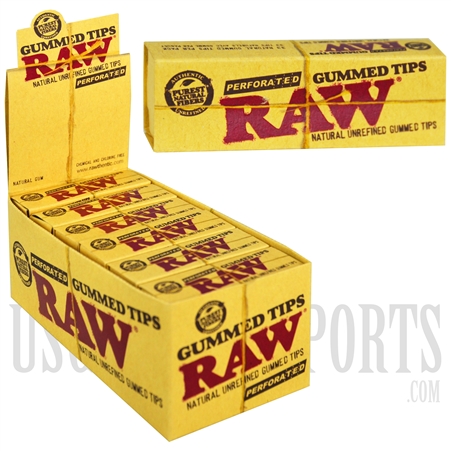 CP-80 RAW Gummed Tips Perforated | 24 Per Box