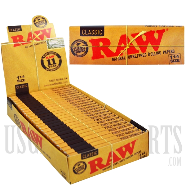 CP06 RAW Classic 1 1/4 Size Paper | 24 Per Box | 50 Leaves Each