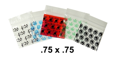 DB50 Design Baggies .75 x .75 (1000 ct)