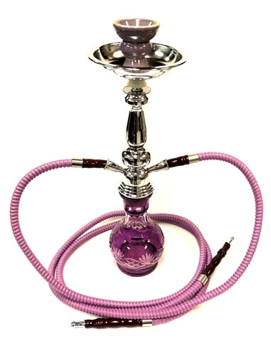 GH1001B-2H Junior Hookah 2 Hoses 17" tall