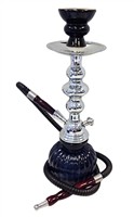 GH500B-1H GLOBAL HOOKAH 1 Hose 13" Tall