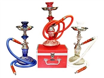 GH700C-2H GLOBAL HOOKAH 15" TALL