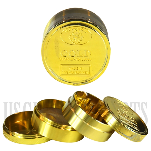 GR-1045 2" Grinder | 4 Parts | Gold Color