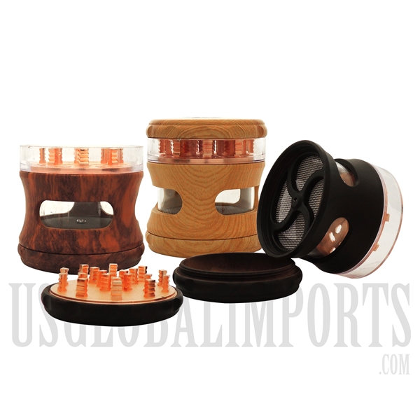 GR-160 BLO Wooden Grinder | 63mm | 3 Colors Options