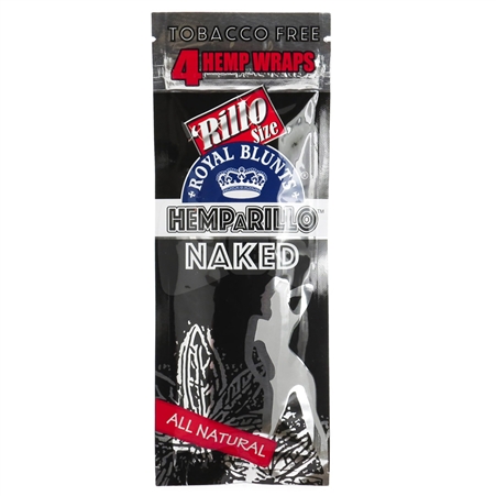 HH-004-N Royal Blunts HEMPARILLO | 4 Wraps for $.99 | 15 Pouches | Naked