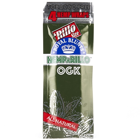 HH-004-OGK Royal Blunts HEMPARILLO | 4 Wraps for $.99 | 15 Pouches | OGK