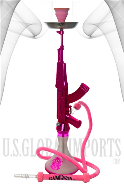 HK-20  SHOOTER GUN HOOKAH 36" TALL PINK OR BLUE