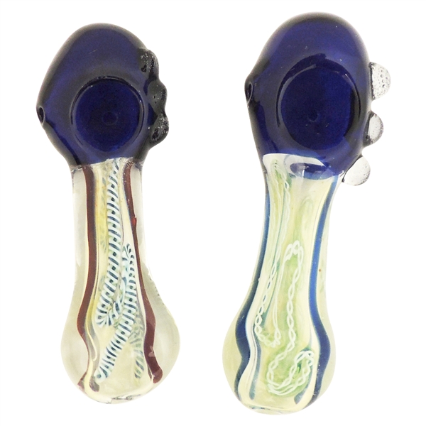 HP-1697 4" Blue Squid Hand Pipe | Color Come Assorted