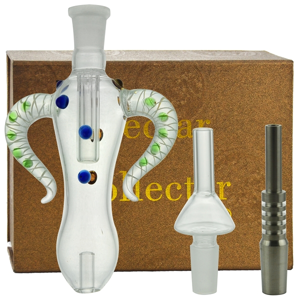 HS-18 8" Nectar Collector + Arm Design + Marble Design + Color + Complete Kit.