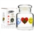 JAR-5-7 3.5" Mini Air Tight Jar by Galaxy Jars - Peace, Weed & Happiness