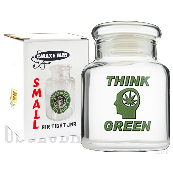 JAR-6-10 3.75" Small Air Tight Jar by Galaxy Jars - Think Green