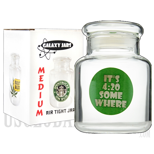 JAR-7-1 4" Medium Air Tight Jar by Galaxy Jars - It's 4:20 Somewhere