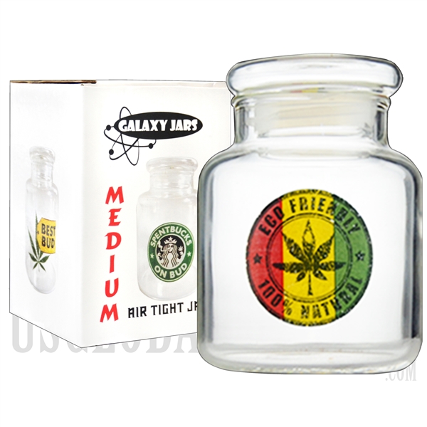 JAR-7-3 4" Medium Air Tight Jar by Galaxy Jars - Eco Friendly 100% Natural