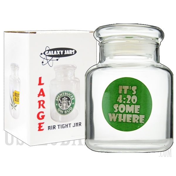 JAR-8-1 4".5 Large Air Tight Jar by Galaxy Jars - It's 4:20 Somewhere