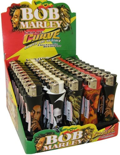 li-01 BOB MARLEY CURVE LIGHTERS/50 CT