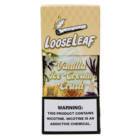 LL-103-VICC LooseLeaf | Tobacco Leaf Crush | 10 Count | Vanilla Ice Cream Crush