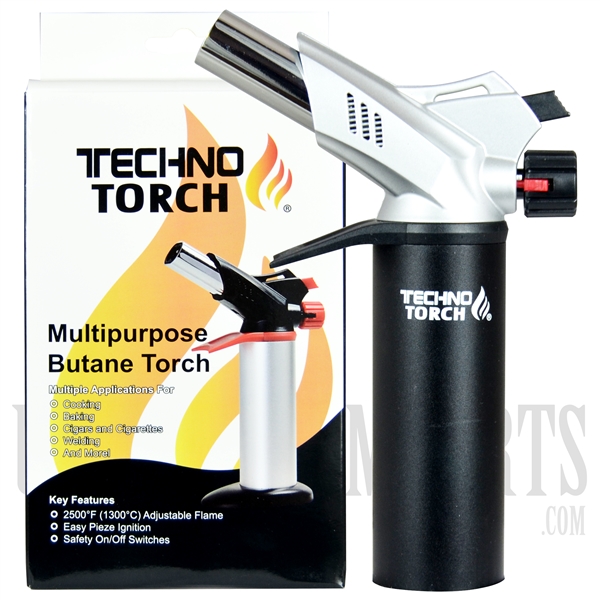 LT-16876 TECHNO TORCH - 8" Double Flame  Multipurpose Butane Torch