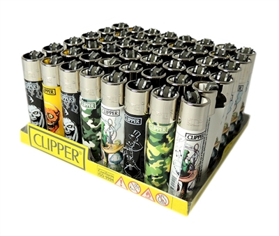 LT-24 Clipper Lighters 49ct (Multiple Designs)